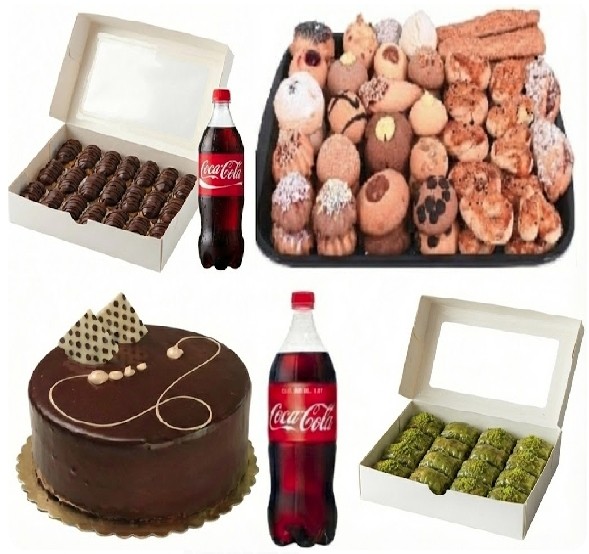 6-9 Kişilik Çikolatalı Yaş Pasta + Kuru Pasta + Baklava Menüsü