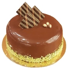 Klasik Sade Çikolatalı Yuvarlak Pasta (2-3 Kişilik)